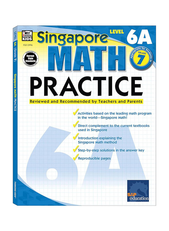 

Singapore Math Practice Level 6A Grade 7, Paperback Book, By: Singapore Asian Publishers