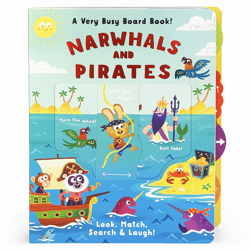 

Narwhals & Pirates (A Very Busy Board Book to Look, Match Search & Laugh!), Board Book, By: Rusty Finch