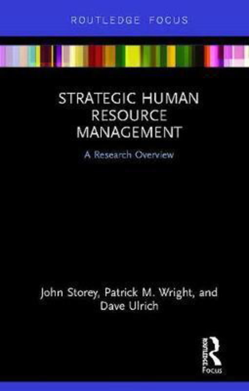 Strategic Human Resource Management: A Research Overview, Hardcover Book, By: John Storey