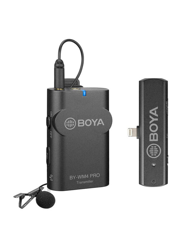 

Boya BY-WM4 PRO-K3 Wireless Microphone for IOS devices, Black