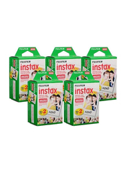 Fujifilm Instax Mini Instant Film, 5 x 10 Sheets, Black