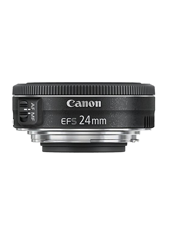 Canon EF-S 24mm f/2.8 STM Lens for Canon EOS DSLR Cameras, Black