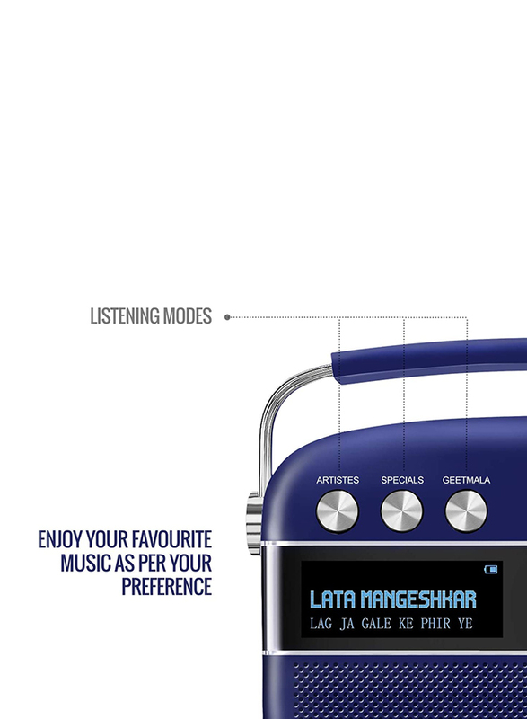 Saregama Carvaan Premium Portable Digital Music Player, Royal Blue