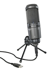 Audio-Technica AT2020USB+ Cardioid Condenser USB Microphone, Black