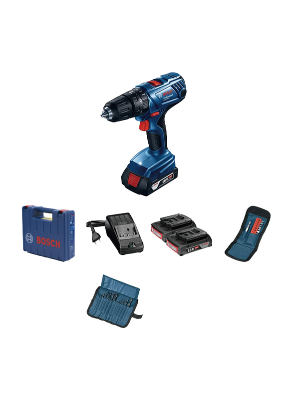 Bosch Gsb 180-Li Professional 18V Cordless Combi Drill, Multicolour