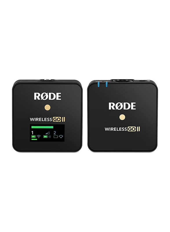 Rode Wireless Go Ii Single Ultra-Compact Dual-Channel Wireless Microphone System Set, Black