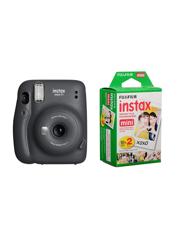 

Fujifilm Mini 11 Instant Camera with 20 Film Sheets, Grey