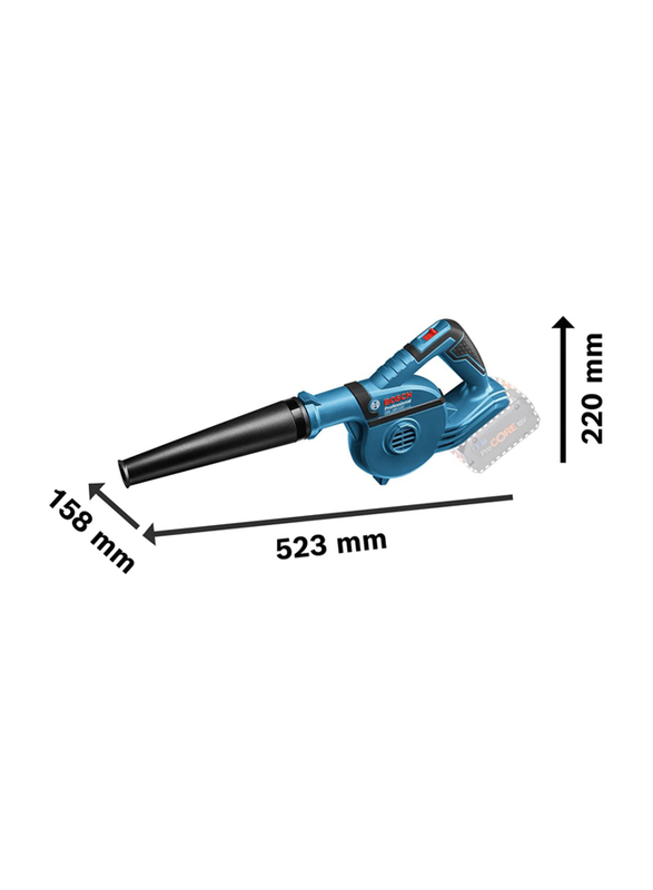 Bosch Professional Cordless Blower, GBL 18V-120, Blue/Black