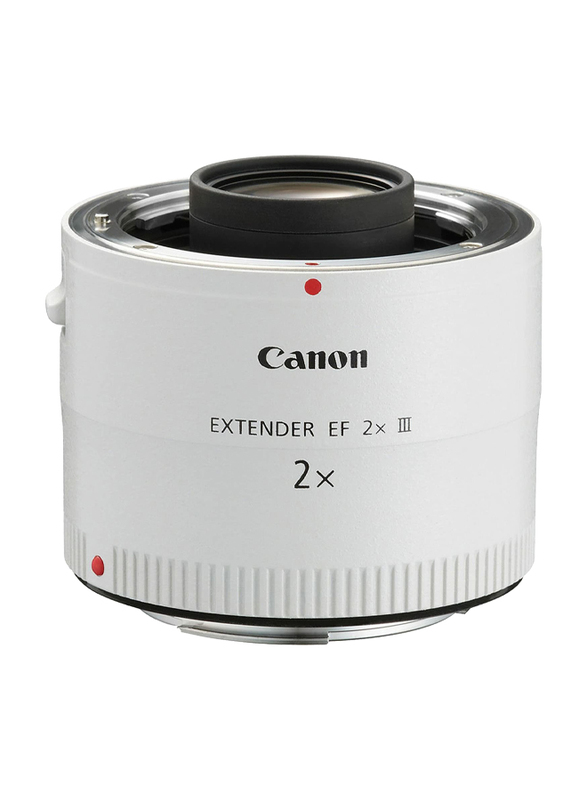 Canon EF Extender 2 X III Teleconverter for Lens and Camera, White