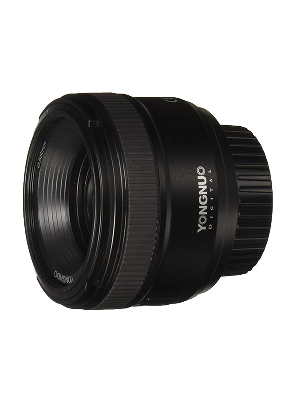 يونغنو YN35mm F2 1: 2 AF / MF عدسة بزاوية عريضة ثابتة / رئيسية التركيز التلقائي لكاميرات نيكون DSLR، أسود