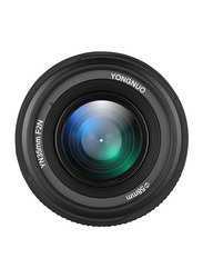 يونغنو YN35mm F2N 35mm f2.0 عدسة تركيز ثابتة إف ماونت بزاوية عريضة AF / MF لكاميرات نيكون ، أسود