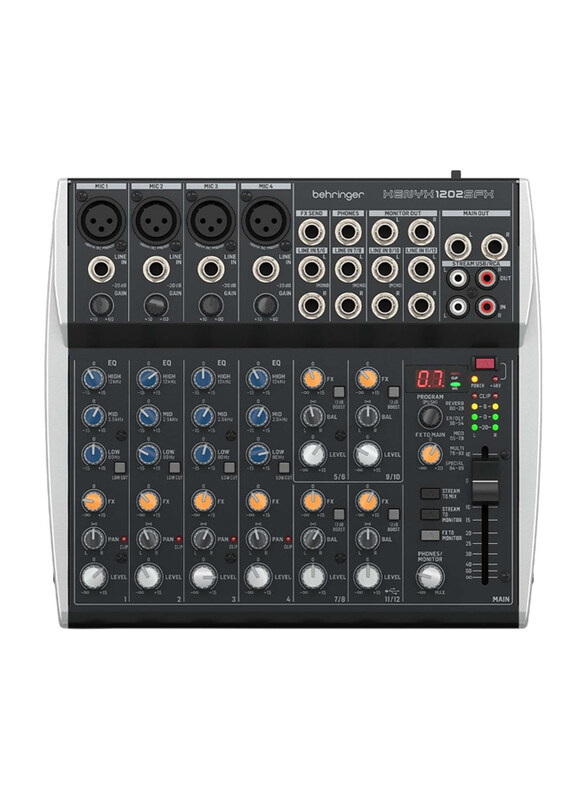 

Behringer XENYX 1202SFX 12-Input Mixer, Black