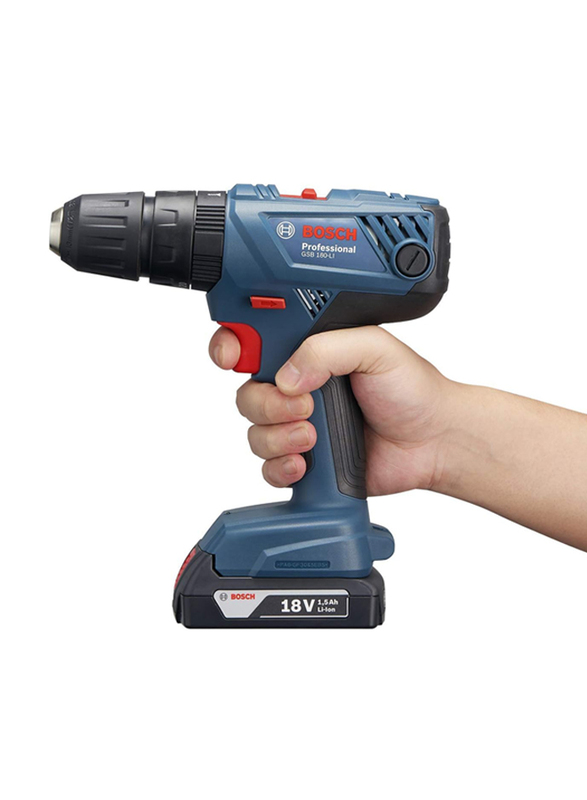 Bosch Gsb 180-Li Professional 18V Cordless Combi Drill, Multicolour