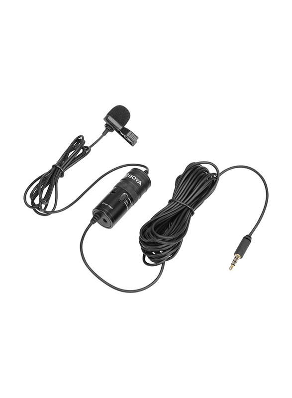 Boya Universal Lavalier Microphone, BY-M1 Pro, Black