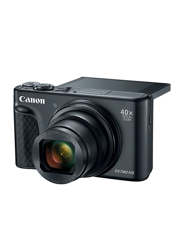 Canon PowerShot SX740 HS Point & Shoot Digital Camera with 4.3-172mm Lens, 40x Optical Zoom, 3 Inch Tilt LCD, 20.3 MP, Black