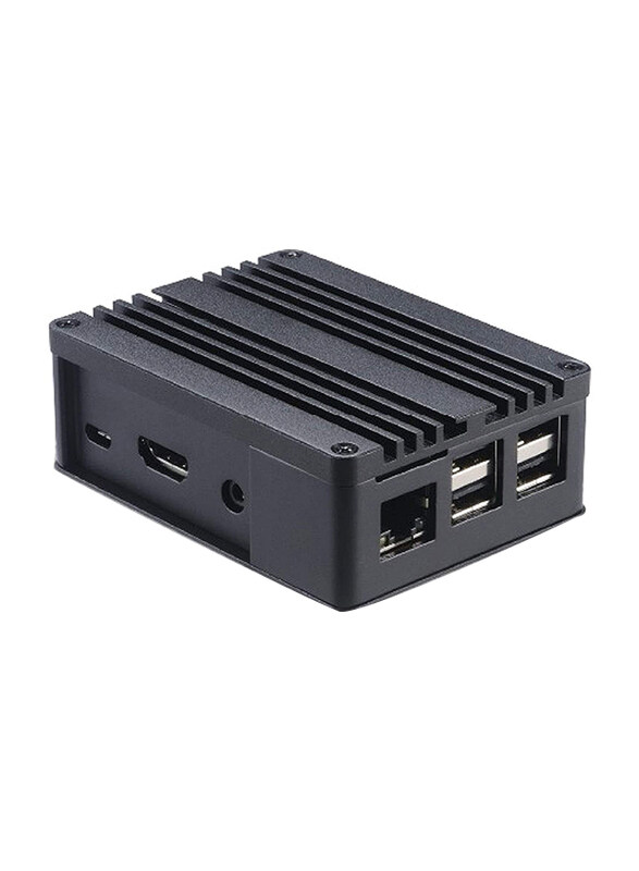 

Akasa Pi Fan Less Aluminum Case with Thermal Modules for Asus Tinker and Raspberry, Black