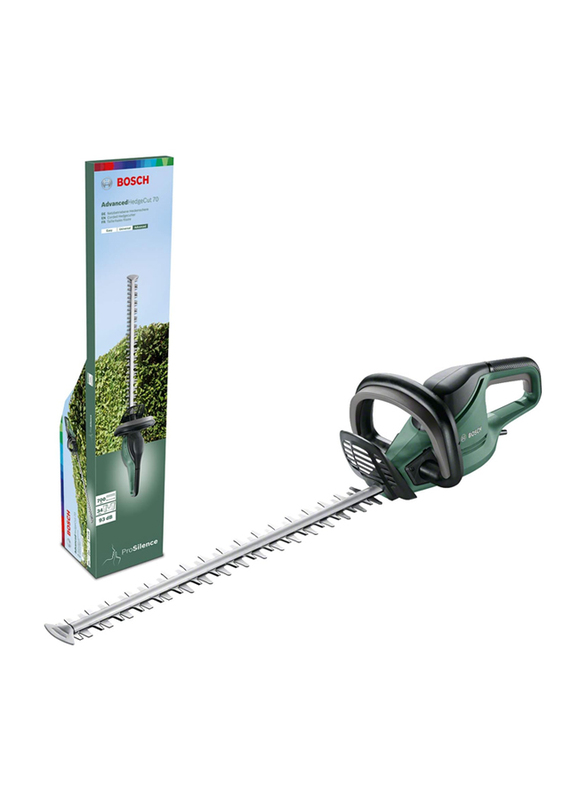 Bosch Advanced Hedge Cut 70 Hedge Trimmer, 500W, 70cm Blade, 34mm Tooth Opening, Green/Black