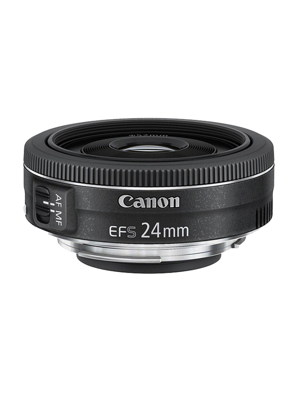 Canon EF-S 24mm f/2.8 STM Lens for Canon EOS DSLR Cameras, Black