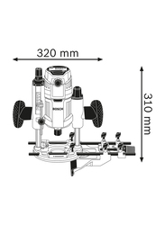 Bosch GOF 1600 CE Power Routers, Multicolour