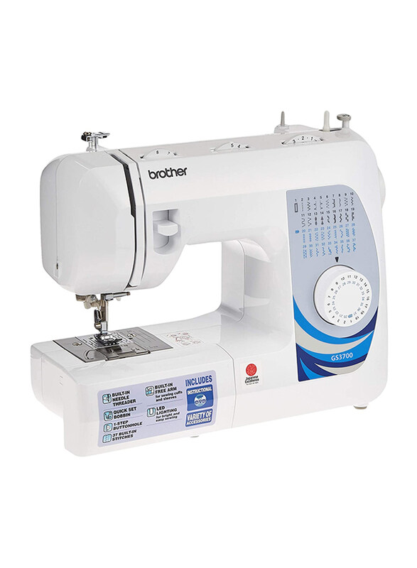 

Brother Basic Home Sewing Machine, GS-3700, White