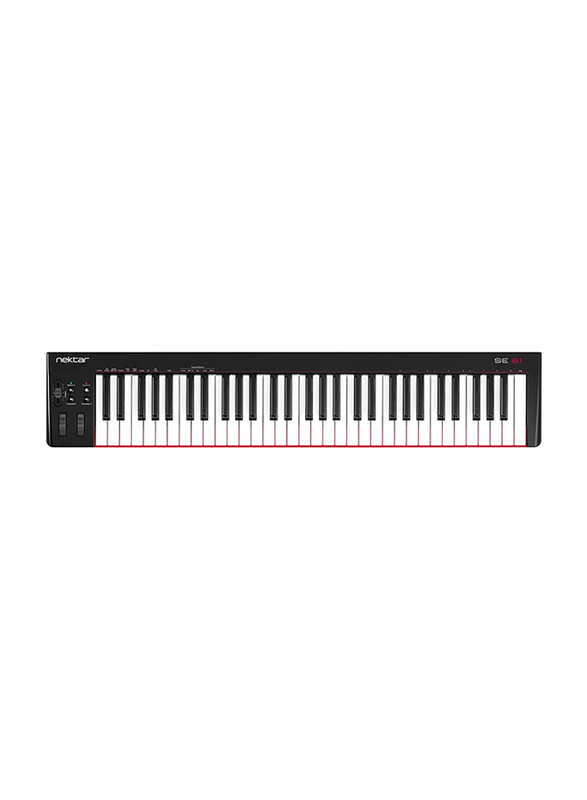 Nektar SE61 Electronic Music Keyboard, 61 Keys, Black