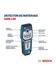 Bosch Gms120 Professional Detector, Blue