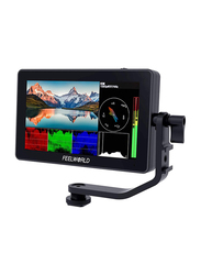 Feelworld F6 Plus 5.5-inch Camera Field Touch Screen Monitor for DSLR Cameras, Black