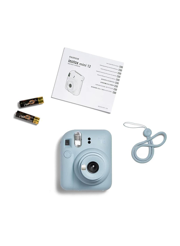 FujiFilm Instax Mini 12 Instant Camera with 2 Pack Film, 25.1MP, Pastel Blue