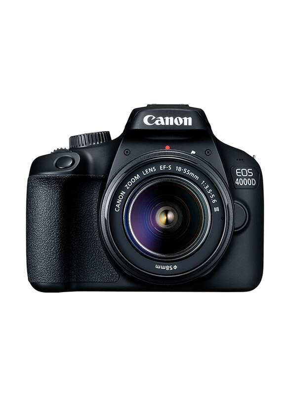 

Canon EOS 4000D EF-S 18-55mm III Lens, Black