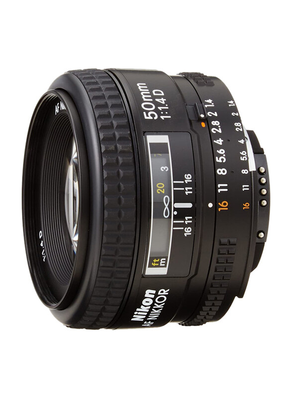 

Nikon AF 50 mm f/1.4 D SLR Lens, Black