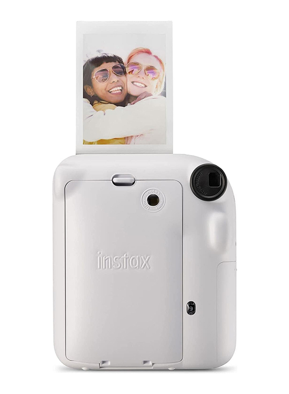FujiFilm Instax Mini 12 Instant Camera with 2 Pack Film, 25.1MP, Clay White