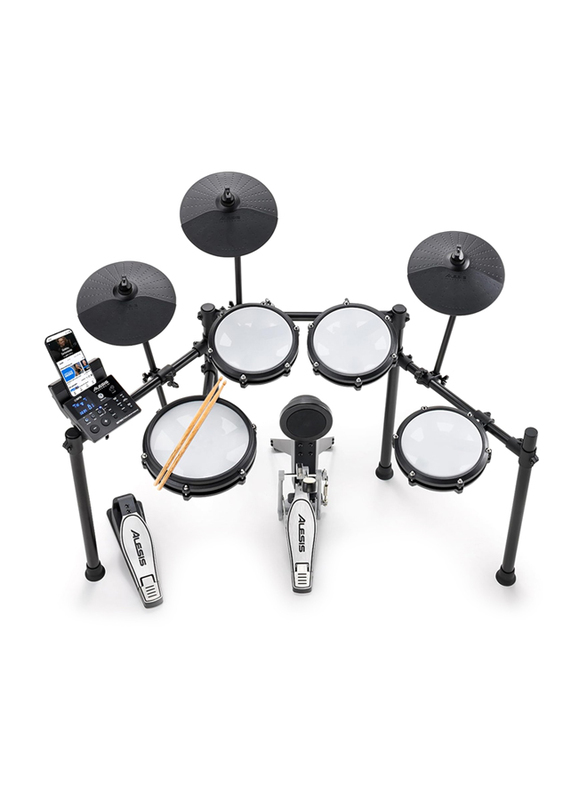 Alesis Drums Nitro Max 8-Piece Electronic Drum Kit, Black