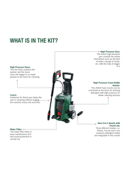 Bosch Universal Aquatak 125 High-Pressure Washer, Black/Green