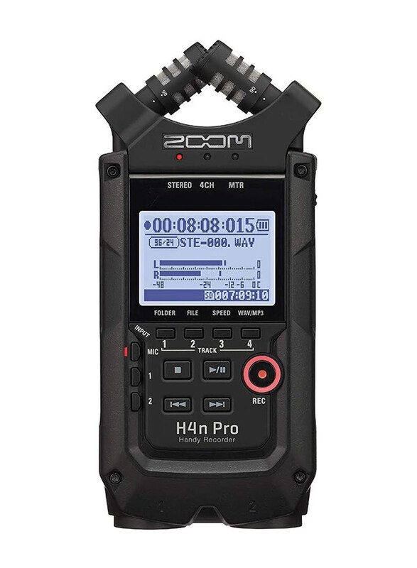 

Zoom H4N Pro All Black 4-Track Portable Recorder, Black