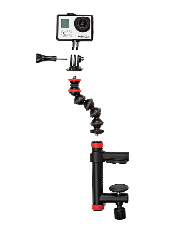 

Joby JB01280-BWW Action Clamp, with GorillaPod Arm, Black/Red