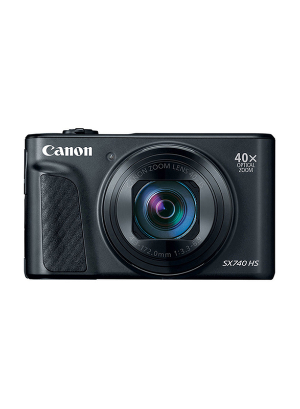 Canon PowerShot SX740 HS Point & Shoot Digital Camera with 4.3-172mm Lens, 40x Optical Zoom, 3 Inch Tilt LCD, 20.3 MP, Black