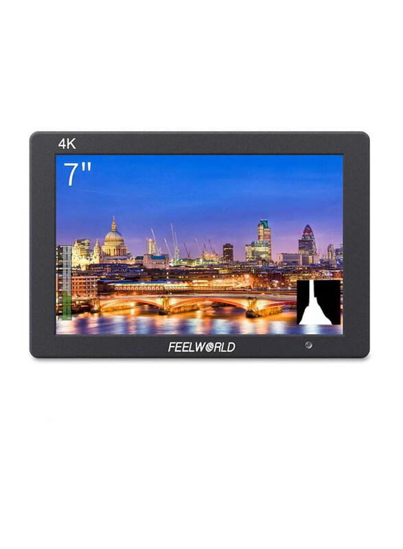 

Generic Feelworld T7 7-inch On Camera Field Monitor, with 4K HDMI Input Output Aluminum Housing for DSLR Camera, Black