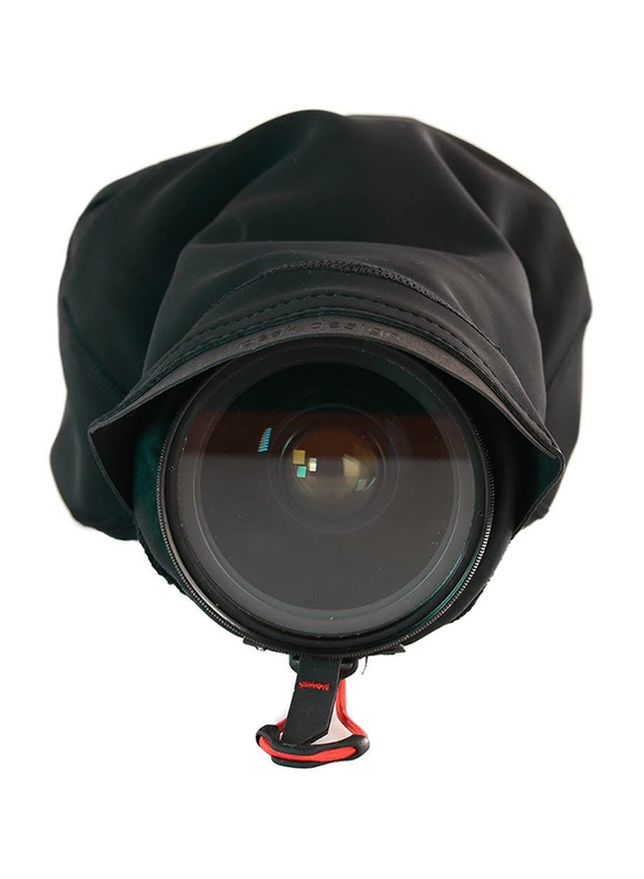 Peak Design Black Shell Medium Form-Fitting Rain and Dust Cover for All Cameras, Black