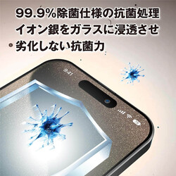 Microdia Apple iPhone 15 Pro ScreenGuard Ultra HD Tempered Glass Screen Protector with Dust-Proof Speaker Protection, Clear