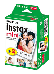 Fujifilm Instant Film Sheets for Fujifilm Instax Mini 8/7S, 20 Sheets, White