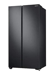 Samsung Side By Side Refrigerator with Digital Inverter Technology, 680L, RS62R5001B4, Matte Black