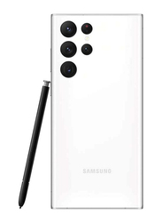 Samsung Galaxy S22 Ultra 128GB Phantom White, 8GB RAM, 5G, Dual SIM Smartphone, Middle East Version