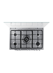 Samsung 5-Burners Free Standing Gas Cooking Range with 89L Oven, NX36BG58631SSG, Silver