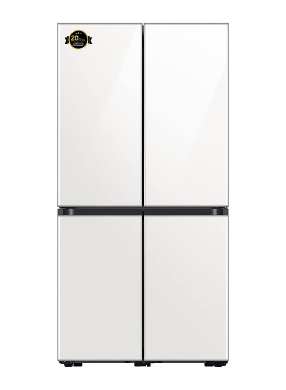 

Samsung 820L Bespoke 4 Door Flex Fregerator, RF85A9111AP/AE, White