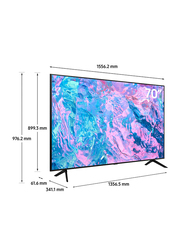 Samsung 75-Inch 4K Crystal Ultra HD LED Smart TV, UA75CU7000UXZN, Black