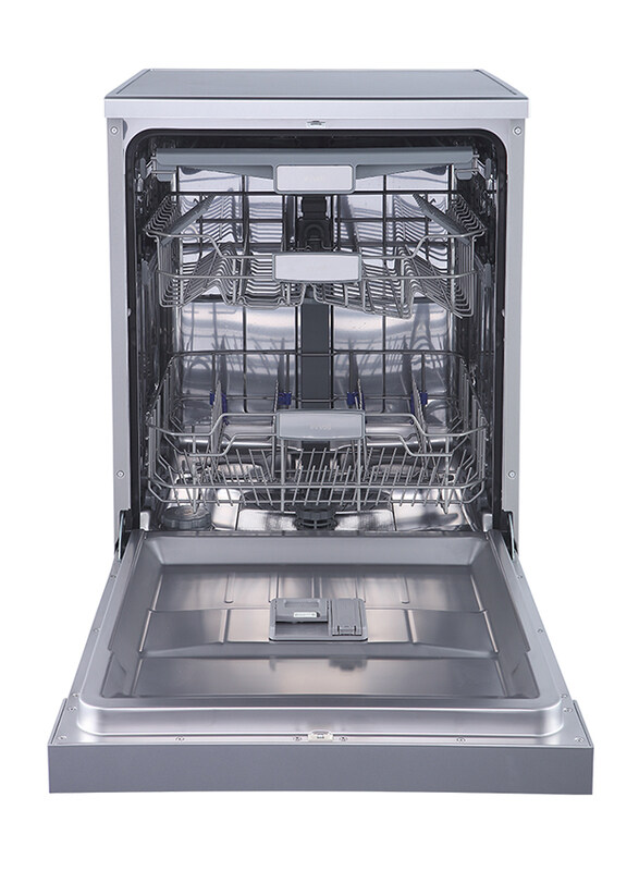 Evvoli 14 Place Setting 7 Program Dishwasher, EVDW-143MS, Platinum Silver