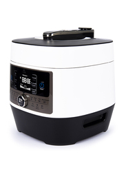 إيفولي طباخ ضغط 14 في 1 قابل للبرمجة متعدد الاستخدامات، 900 واط، 5 لتر، EVKA-PC5014B، أبيض/ أسود