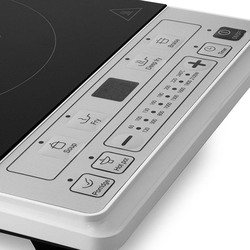Evvoli Digital LED Induction Hob with 6 Programmed Function and 8 Power Stages Settings High Temperature Protection, 2100W, EVKA-IH106S, Black
