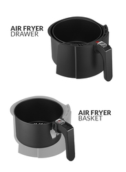 evvoli Digital Air fryer 4 Liters No Pre-Heat Needed No-Oil Frying Fast Crispy and healthy Digital Temperature Control - EVKA-AF4008D
