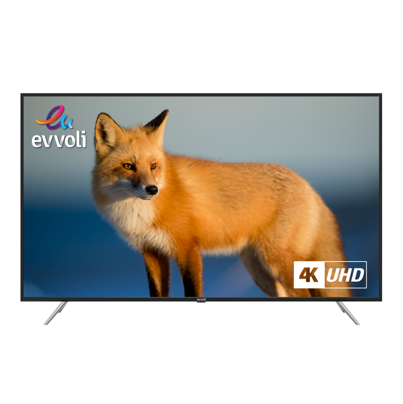 Evvoli 58-inch 4K Ultra HD LED Smart TV, with Digital Netflix and YouTube, 58EV200US, Black